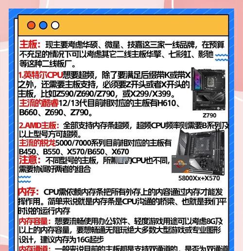 主板型号不同有何区别？