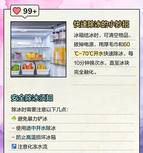 冰箱结冰的原因及解决方法（解决冰箱结冰问题的有效措施）