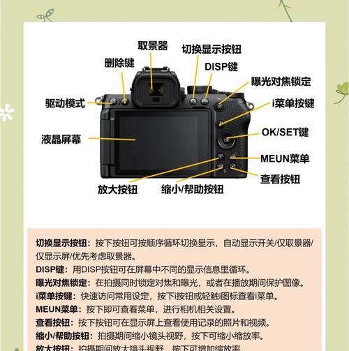 相机按键怎么按？操作指南和功能解释是什么？